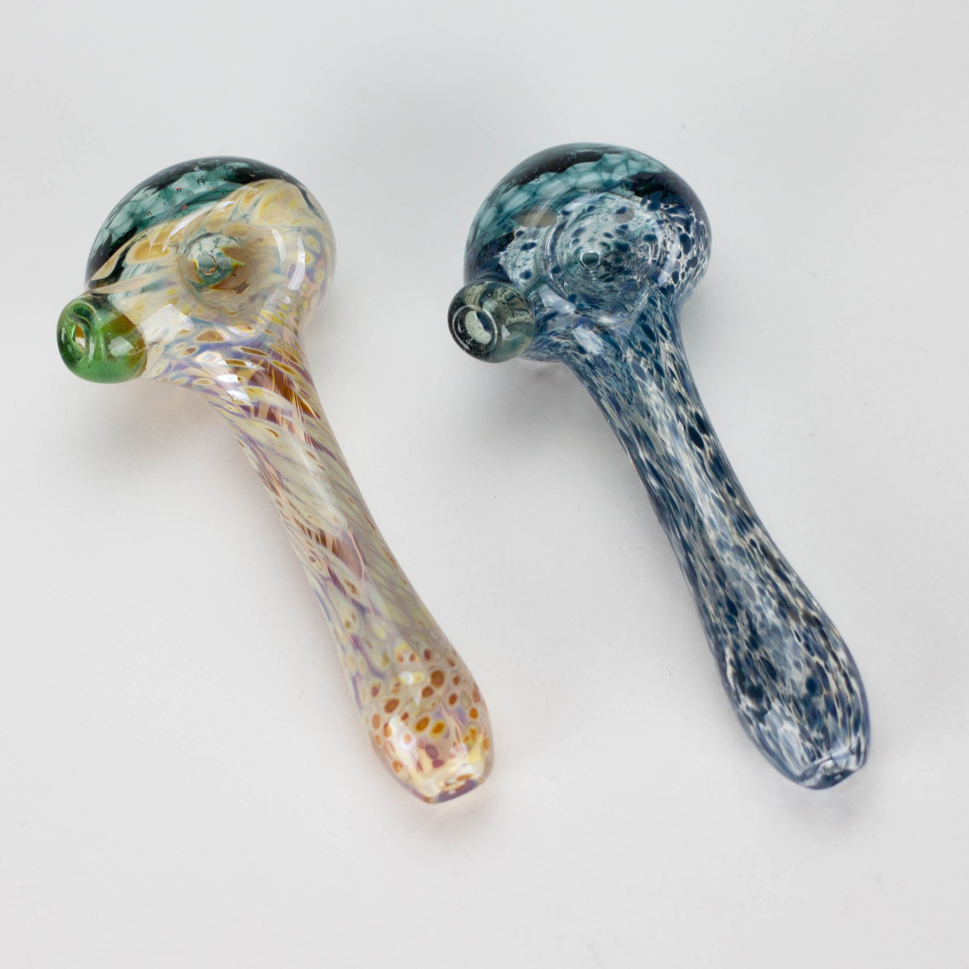 Shine Glassworks | Frit Crushed Opal Honeycombe pipe - Made in Canada_0