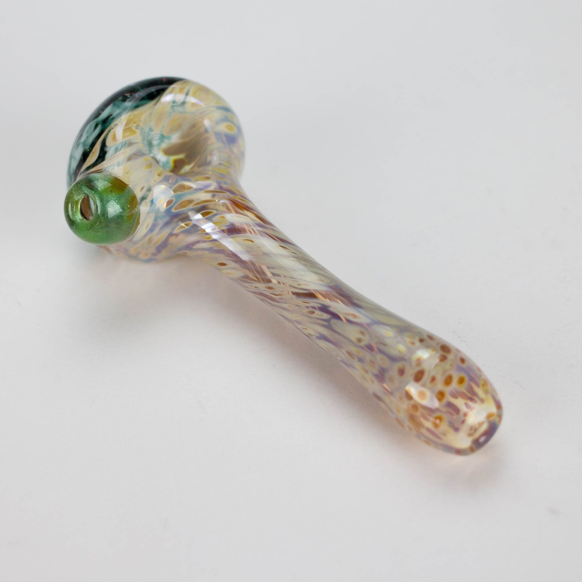Shine Glassworks | Frit Crushed Opal Honeycombe pipe - Made in Canada_1