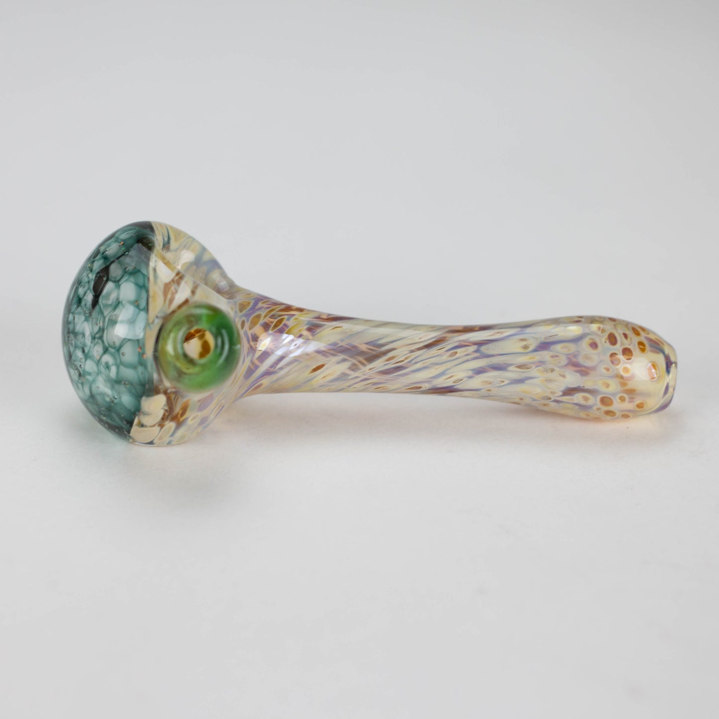 Shine Glassworks | Frit Crushed Opal Honeycombe pipe - Made in Canada_3