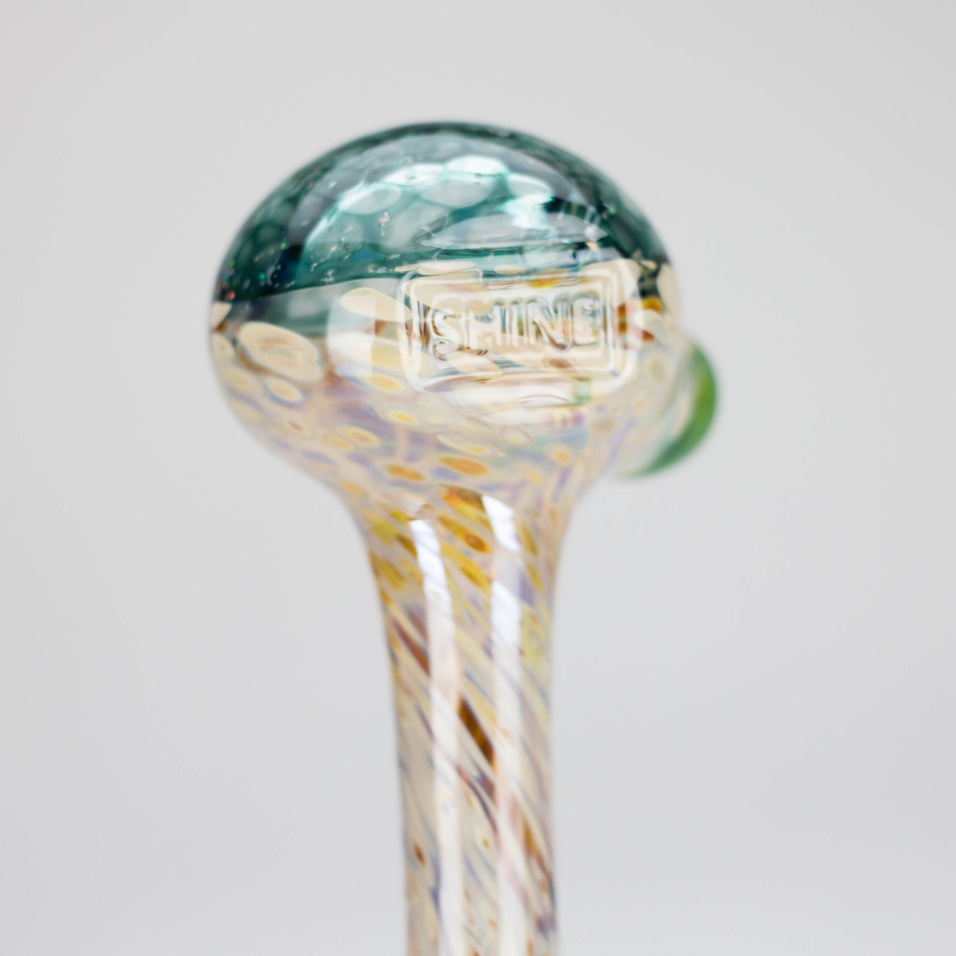 Shine Glassworks | Frit Crushed Opal Honeycombe pipe - Made in Canada_5