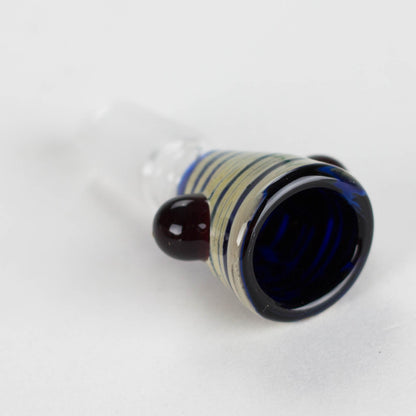 Shine Glassworks | Wrapped colour tubing 14mm Flare Bowl - Made in Canada_1