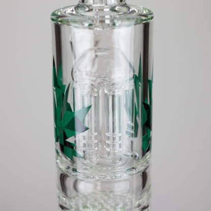 Maple Glass | 12" Honey Comb With Tree Percolator And Splash Guard Bong