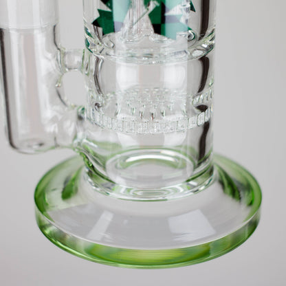 Maple Glass | 12" Honey Comb With Tree Percolator And Splash Guard Bong
