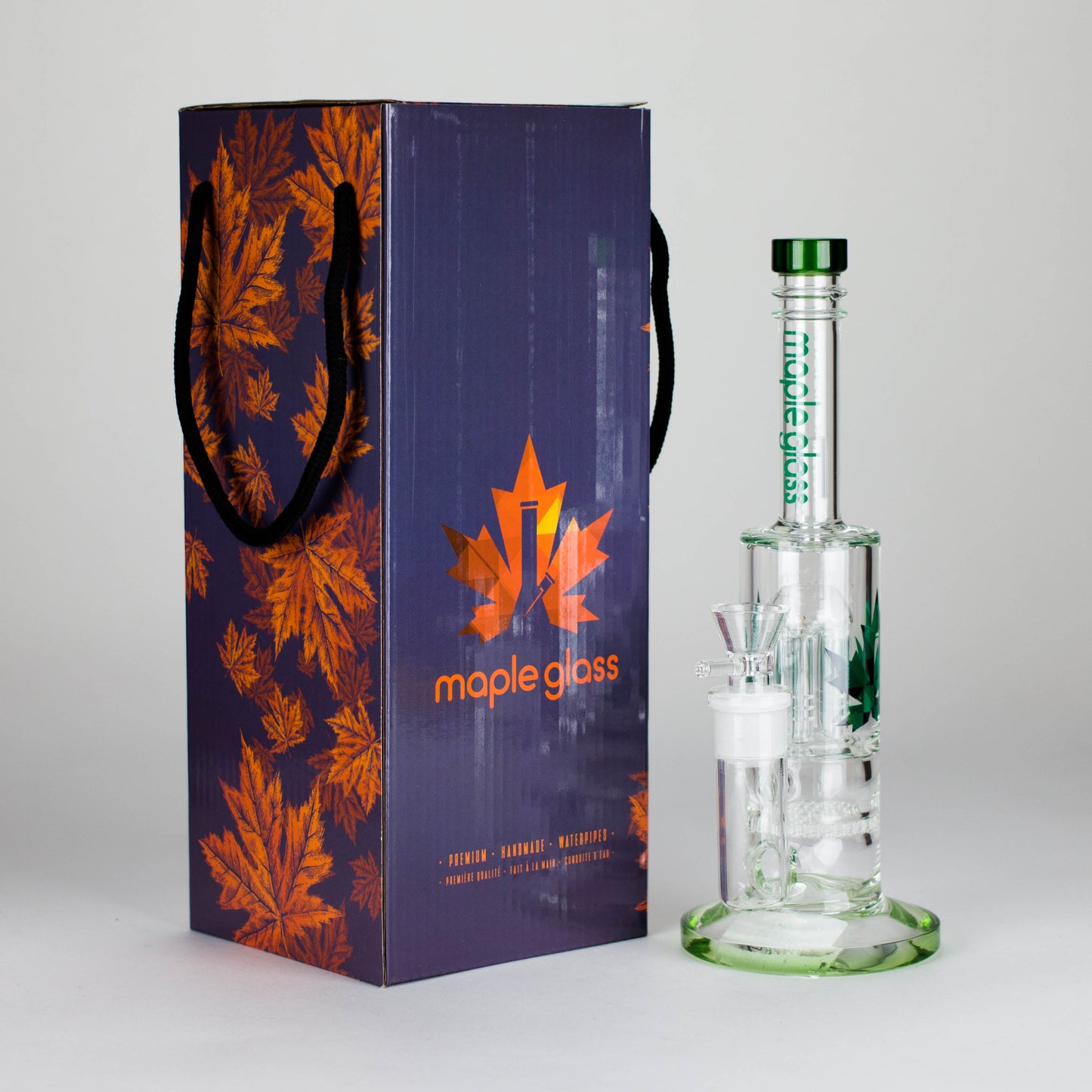 Maple Glass | 12" Honey Comb With Tree Percolator And Splash Guard Bong