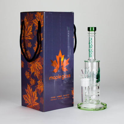 Maple Glass | 12" Honey Comb With Tree Percolator And Splash Guard Bong