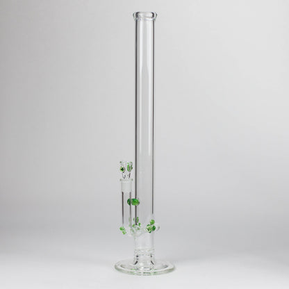 Shine Glassworks | 22 inch 38mm Straight Tube with opal accents [ST 2201] -Made in Canada