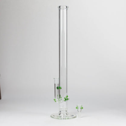 Shine Glassworks | 22 inch 38mm Straight Tube with opal accents [ST 2201] -Made in Canada