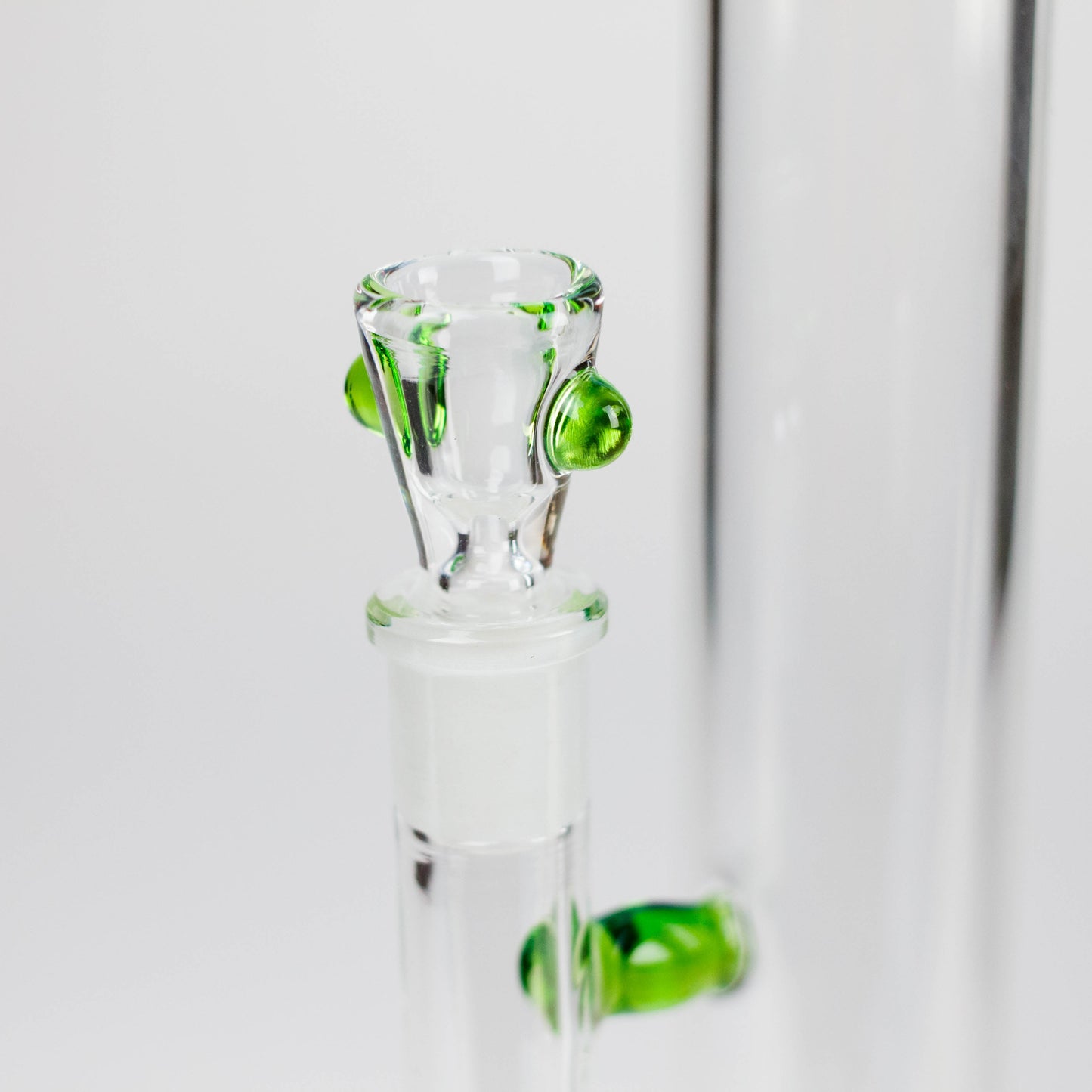 Shine Glassworks | 22 inch 38mm Straight Tube with opal accents [ST 2201] -Made in Canada