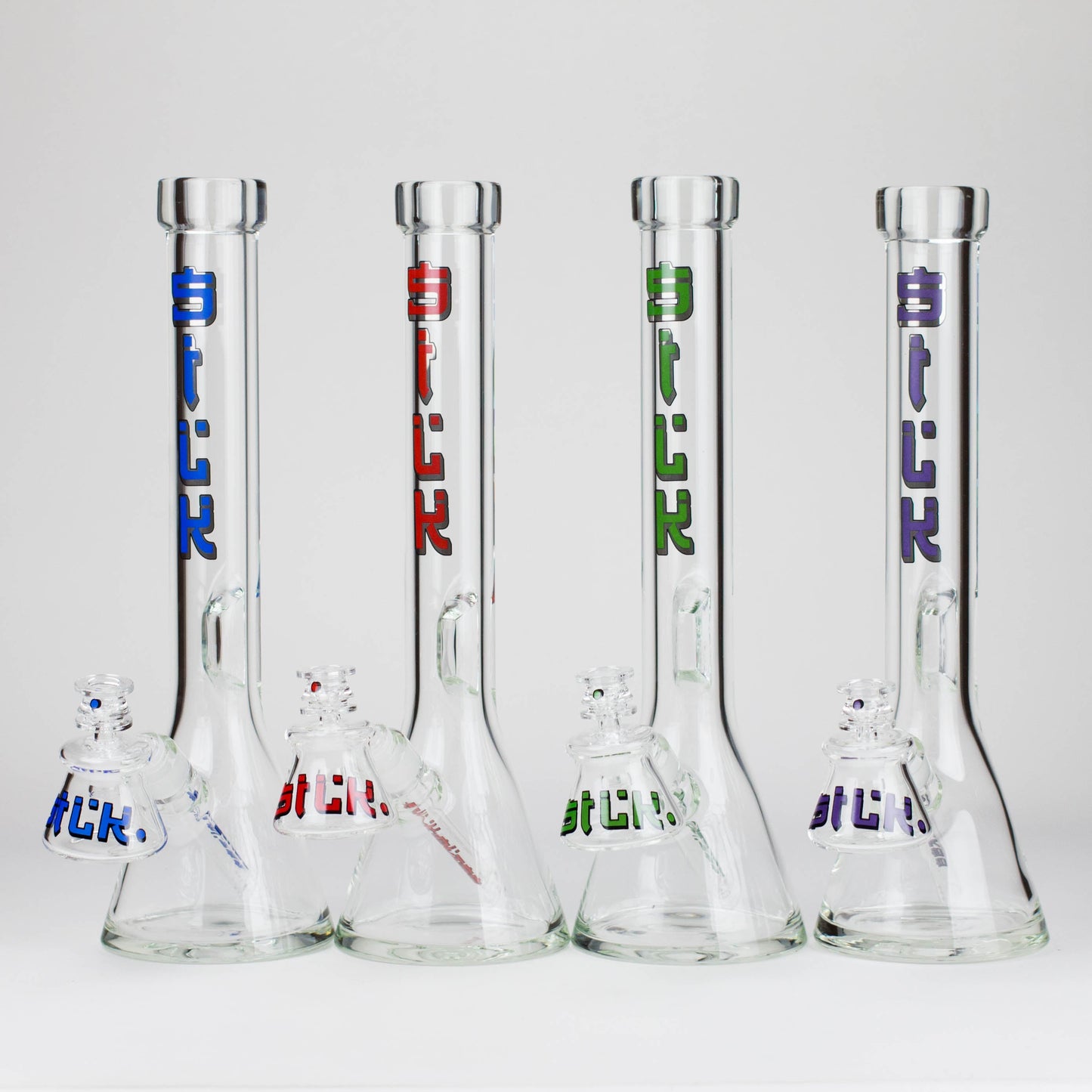 Silk Glass | 17" 10mm Thick Beaker Glass Bong with Accessories – Premium Gift Set