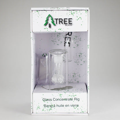 Tree Glass | 9" Glass Rig Cluster Perc with Banger