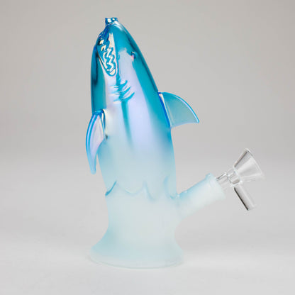 7″ Blue Dolphin Glass Bong [XD009]