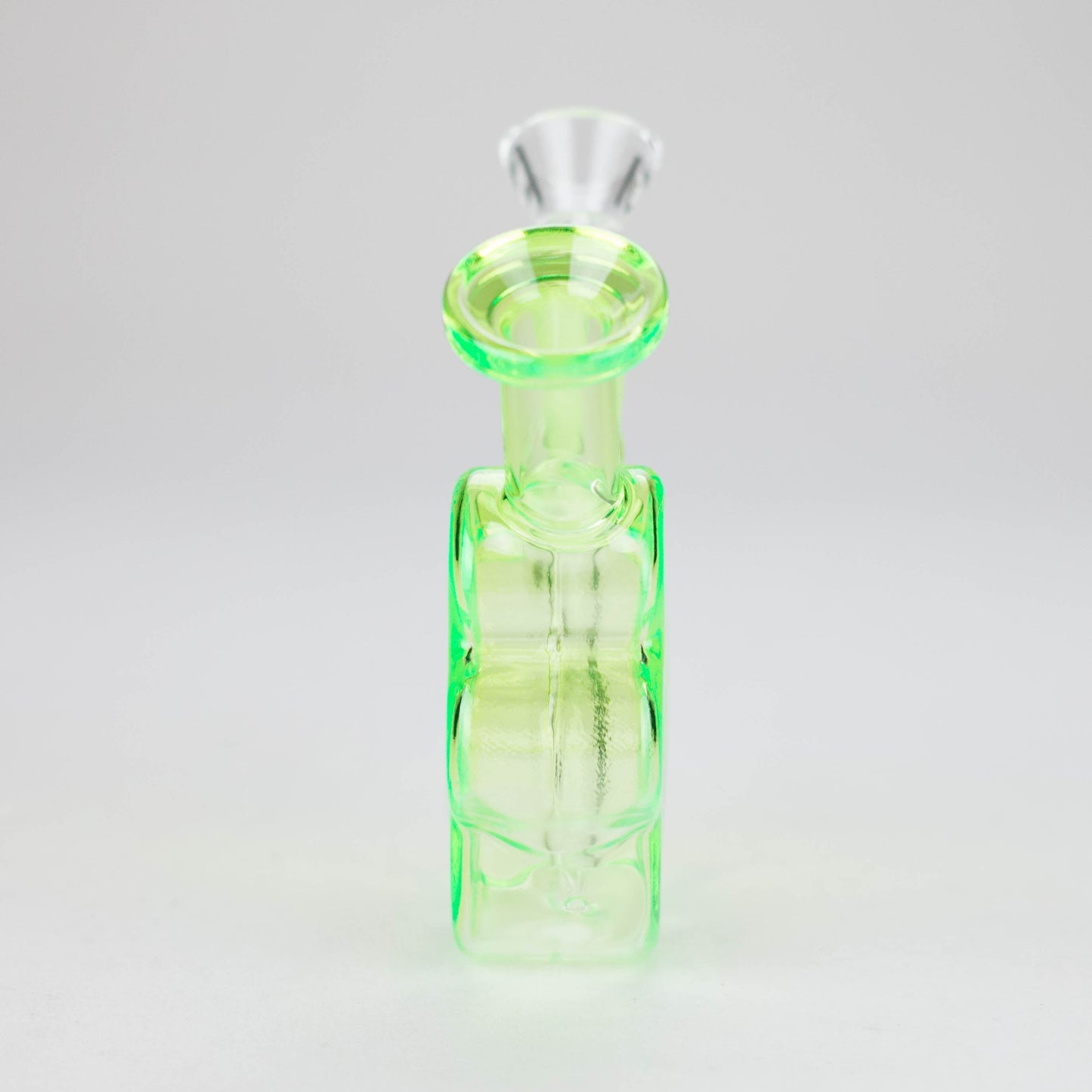 4″ Green Flower Soft Glass Bong [TX216]