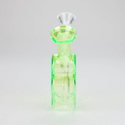 4″ Green Flower Soft Glass Bong [TX216]