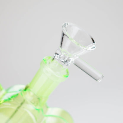 4″ Green Flower Soft Glass Bong [TX216]