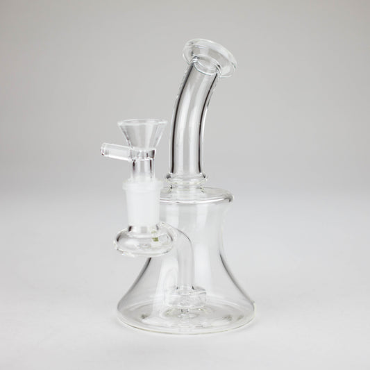 6″ Clear Glass Bong with water diffuser [DCK-017]