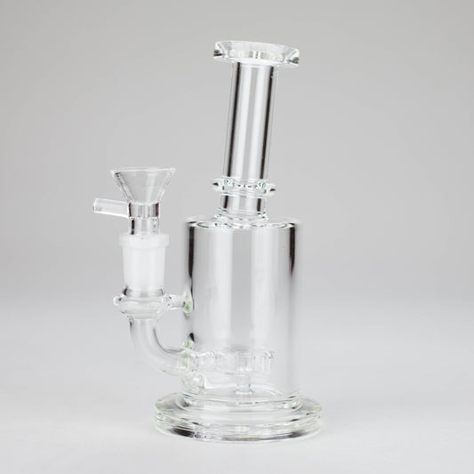 7″ Clear Glass Bong with water diffuser [C1041]