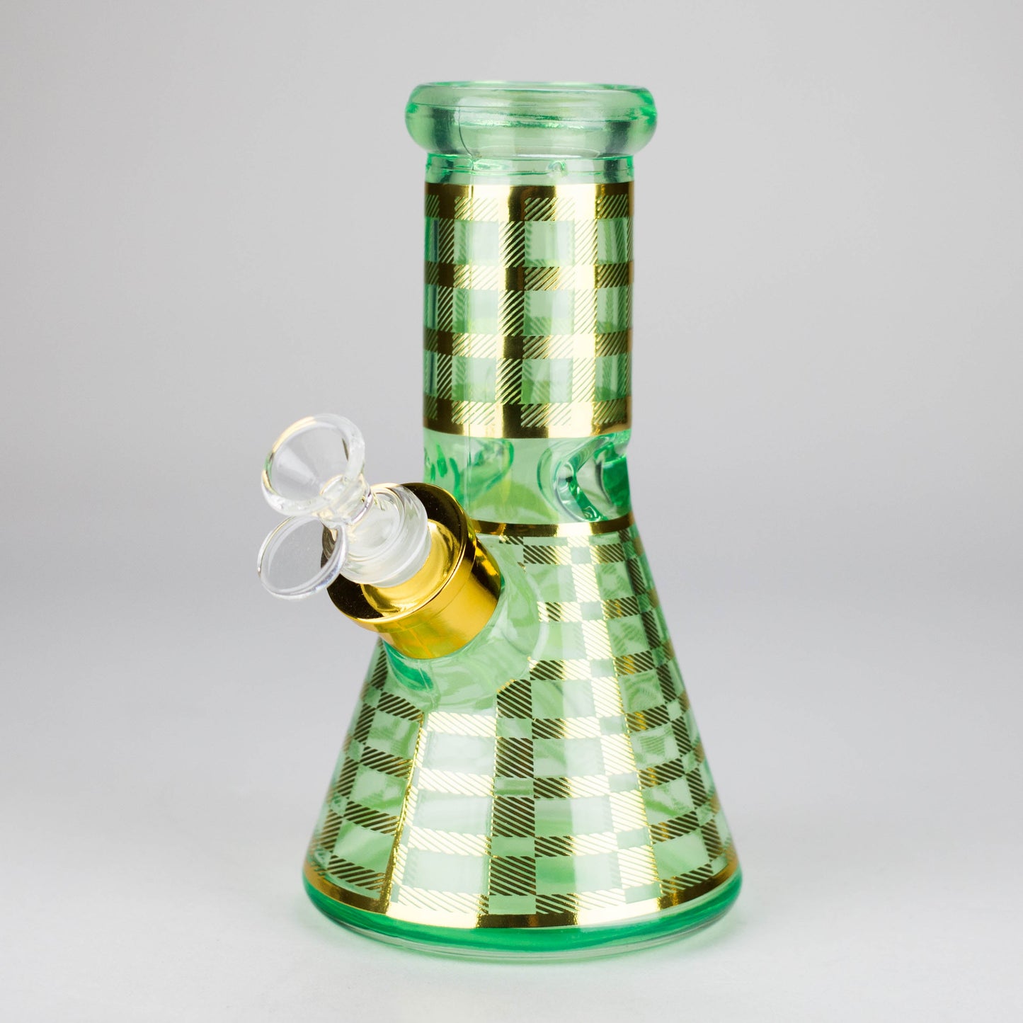 8" Soft glass beaker water bong [M08402]
