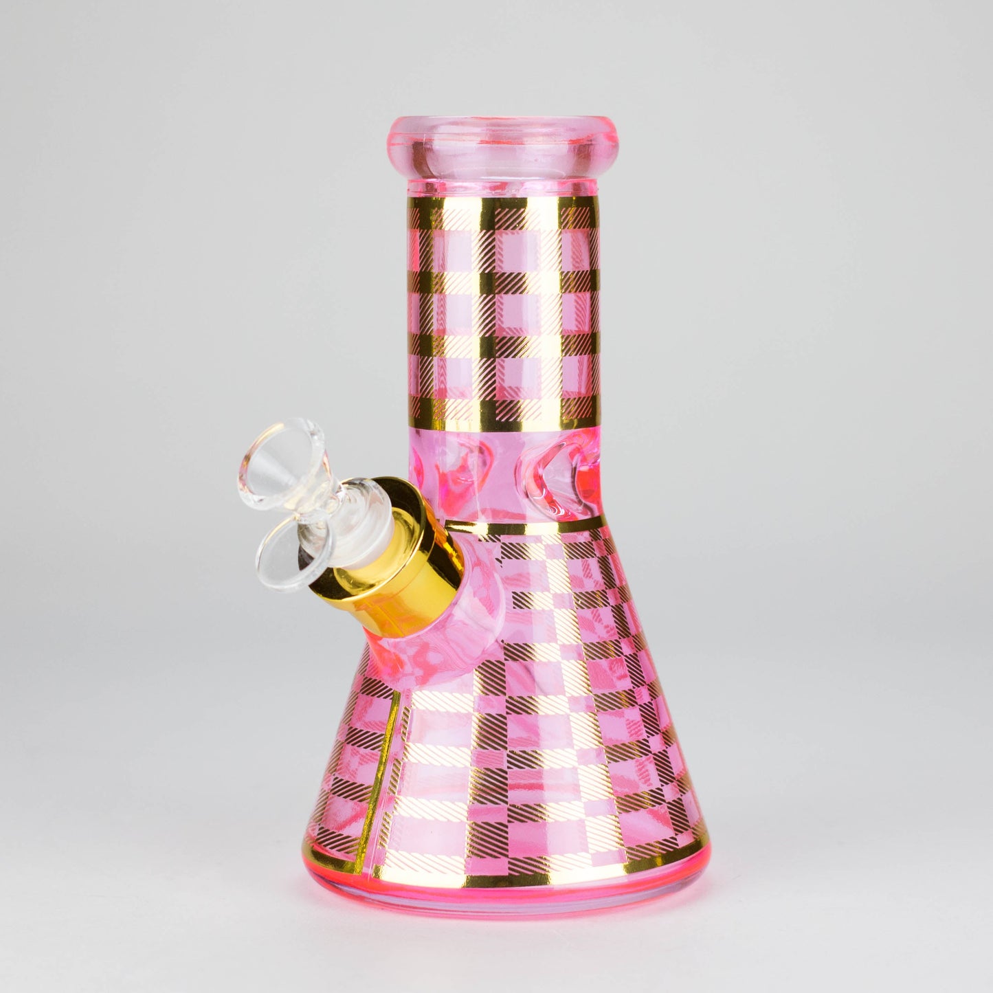 8" Soft glass beaker water bong [M08402]