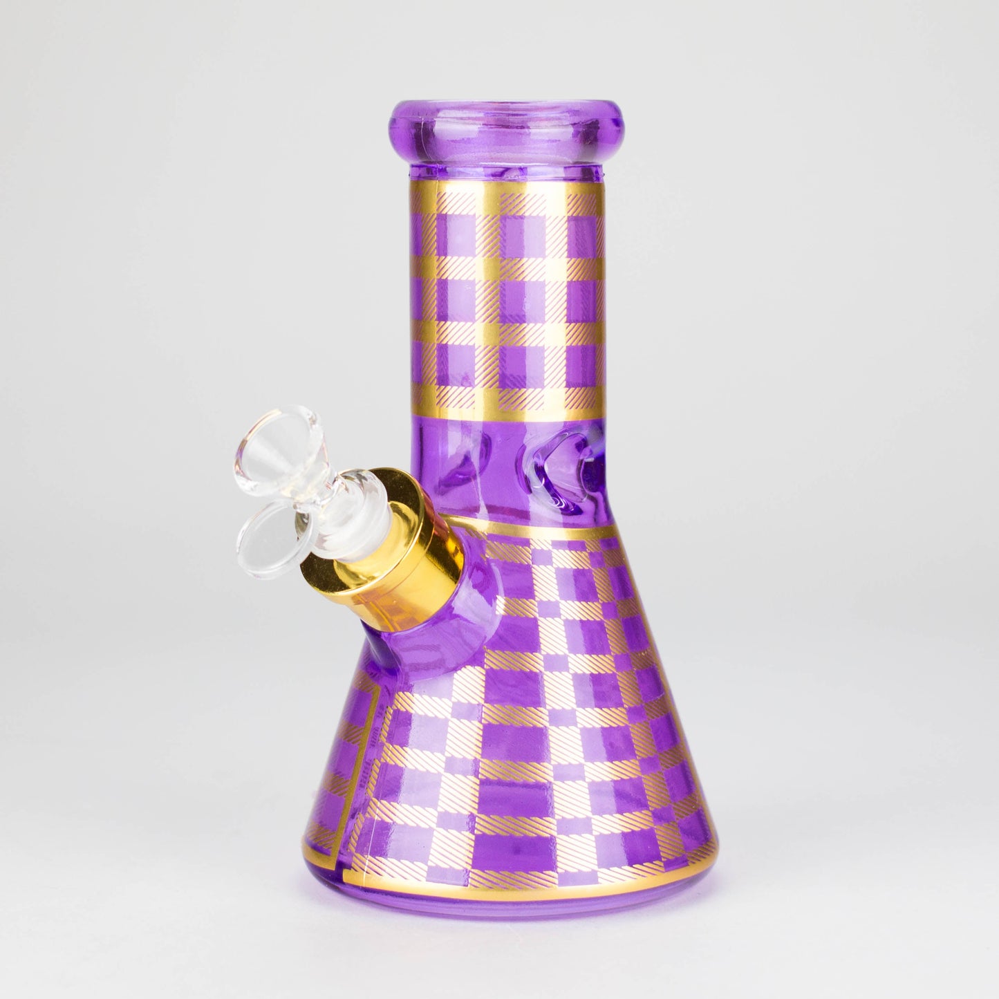 8" Soft glass beaker water bong [M08402]