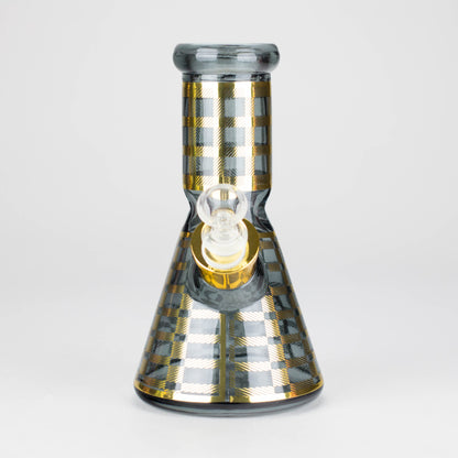 8" Soft glass beaker water bong [M08402]