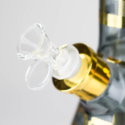 8" Soft glass beaker water bong [M08402]