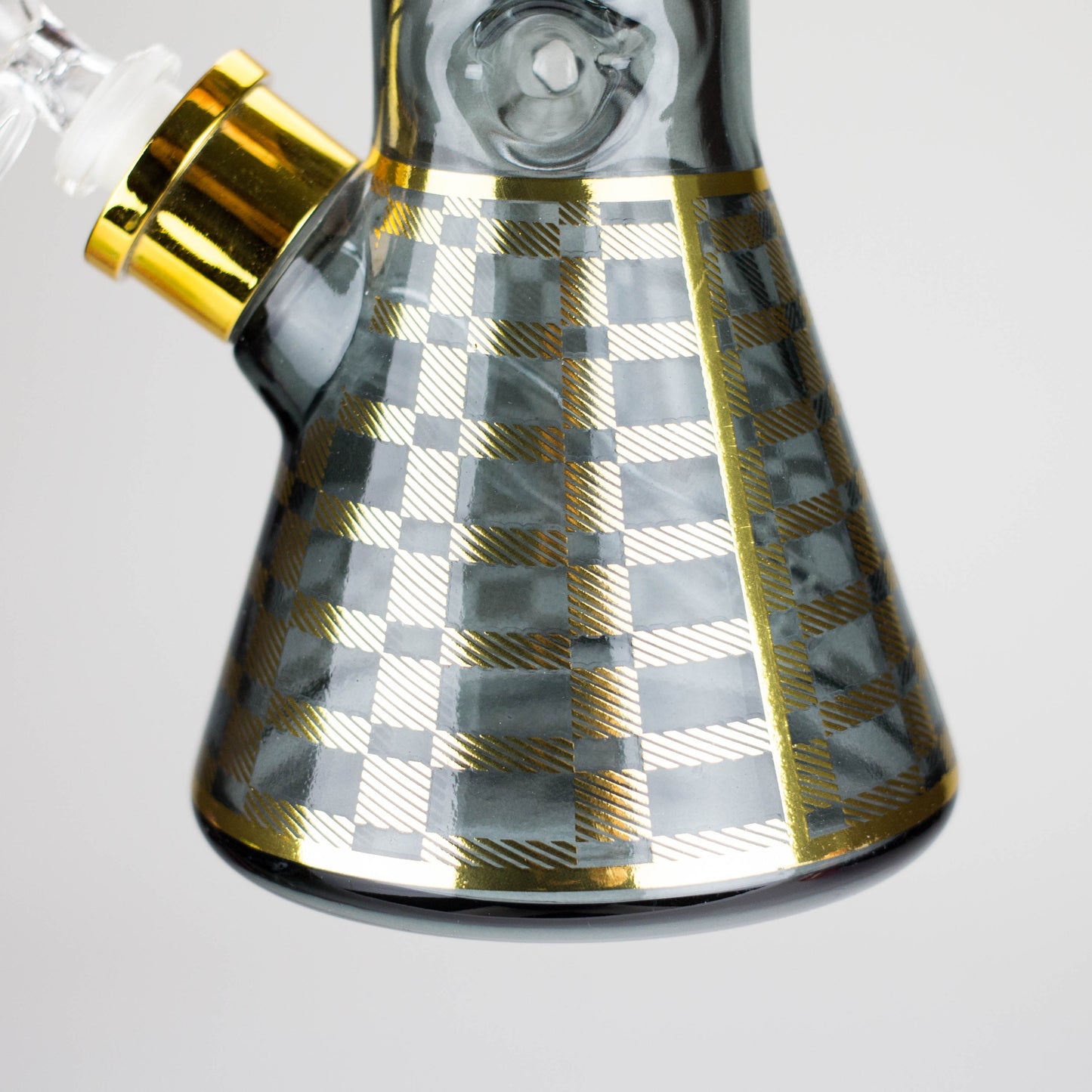 8" Soft glass beaker water bong [M08402]