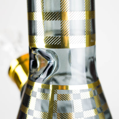 8" Soft glass beaker water bong [M08402]