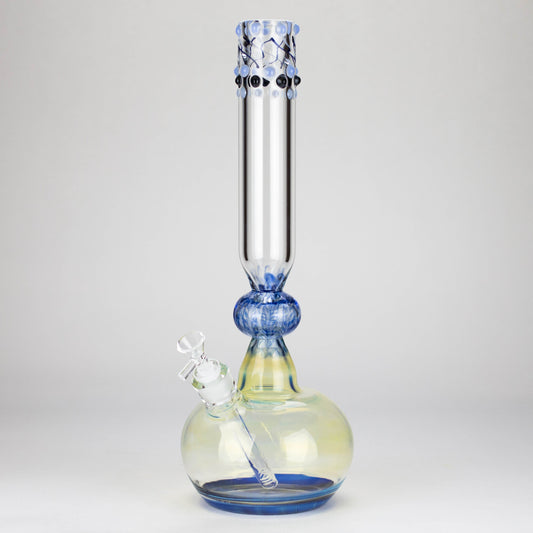 16″ Inside Out Jade Blue Color Tube Glass Bong [C2698]