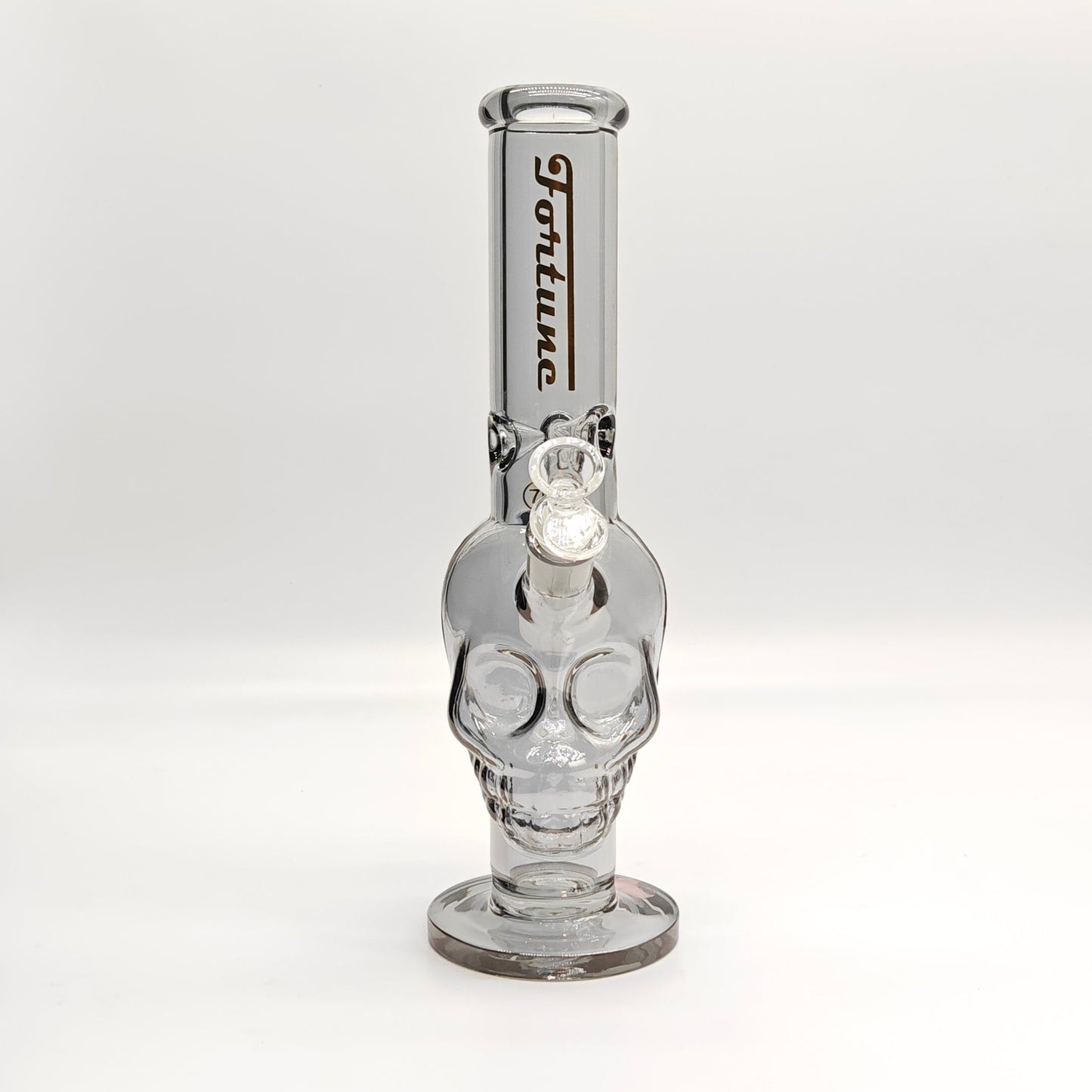 Fortune | Electroplated Skull 14" 7mm Glass Bong [SK144407E-A]