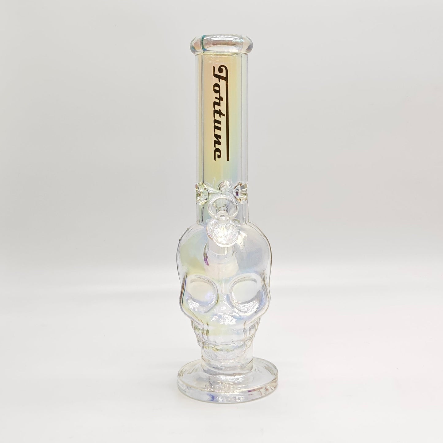 Fortune | Electroplated Skull 14" 7mm Glass Bong [SK144407E-A]