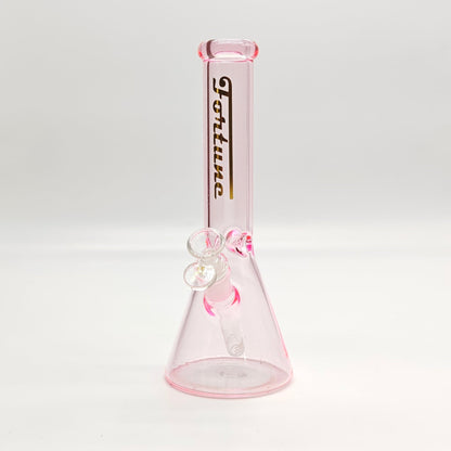 Fortune | 10" 4mm Assorted Colour Beaker Bong [CP103804-PR]