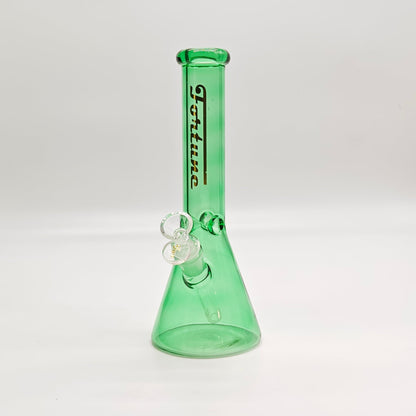 Fortune | 10" 4mm Assorted Colour Beaker Bong [CP103804-PR]