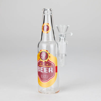 6″ Beer Bottle Design Glass Bong [WP4511S]
