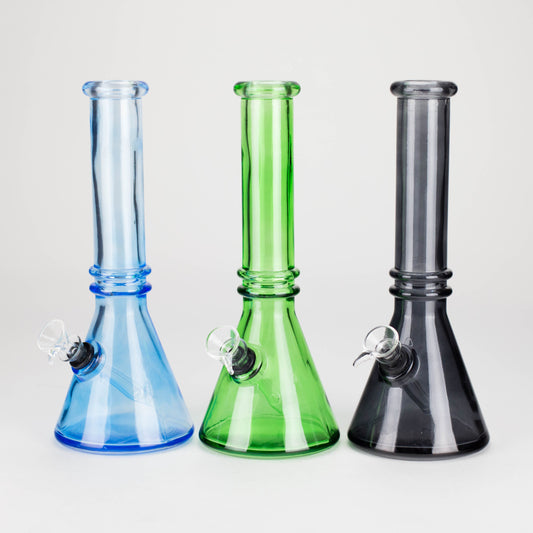 10" colored soft glass water bong  [HX4002N]