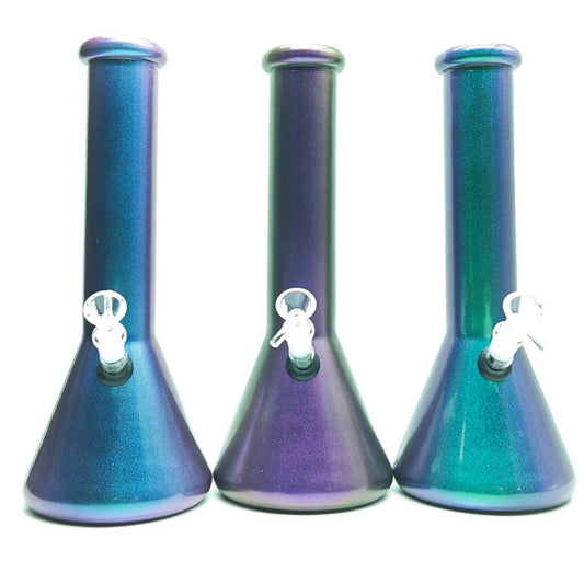 13" 7mm Delux Glass Beaker Bong-Assorted Color