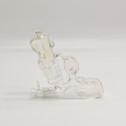 Electroplated 7.5" Pistol Glass Bong [SGun2-A]