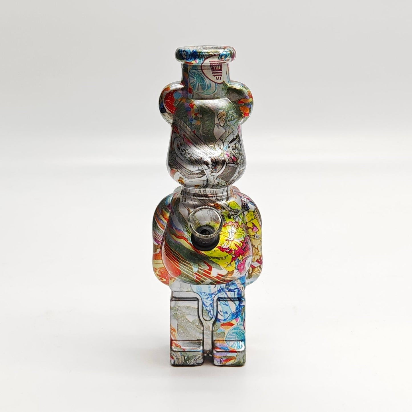 7.5" Hydrographic Bear Water Pipe-Assorted Designs