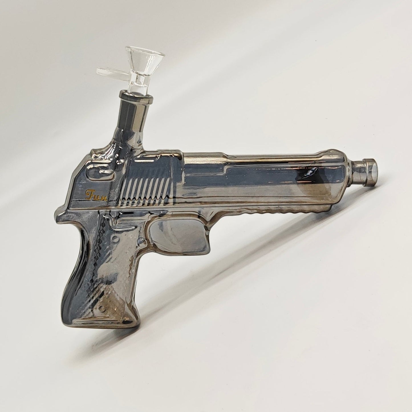 Electroplated 7.5" Arsenal Glass Bong [SGun1-A]