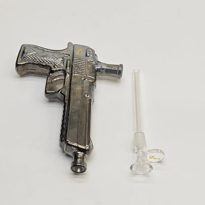 Electroplated 7.5" Arsenal Glass Bong [SGun1-A]