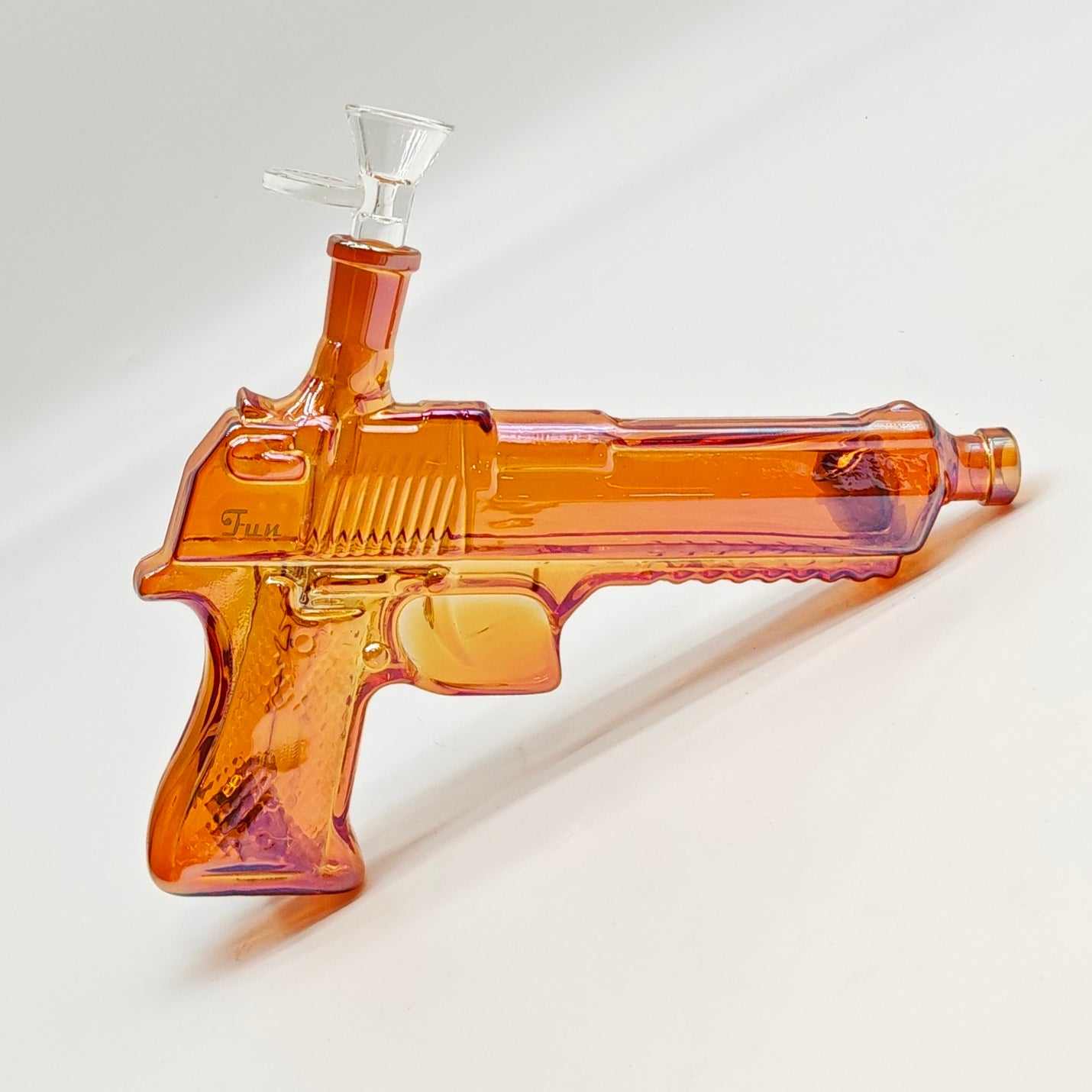 Electroplated 7.5" Arsenal Glass Bong [SGun1-A]