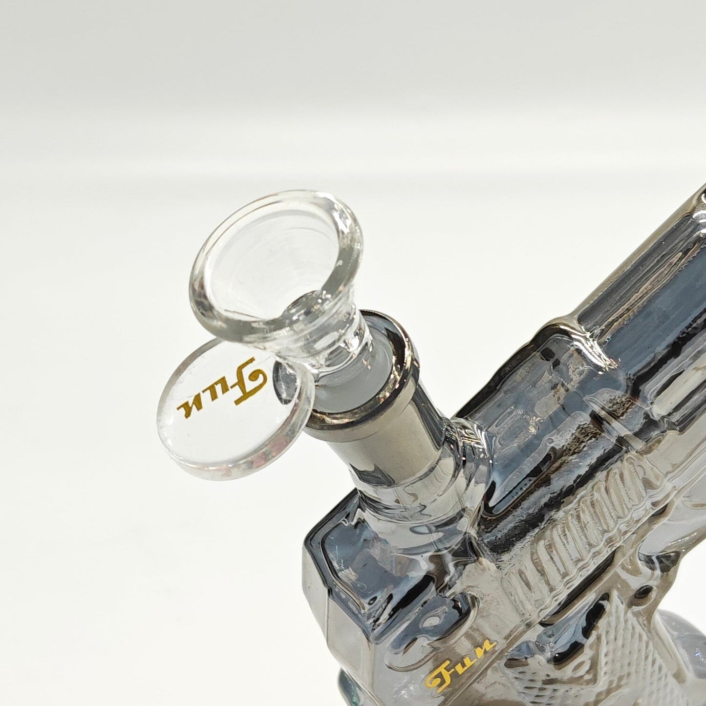 Electroplated 7.5" Arsenal Glass Bong [SGun1-A]