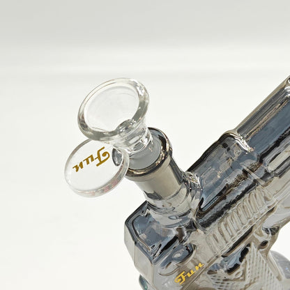 Electroplated 7.5" Arsenal Glass Bong [SGun1-A]