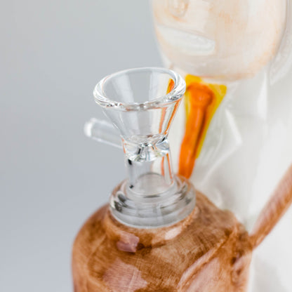 8″ Pickle Adventure Design Ceramic Bong – Whimsical Vintage Style  [ES081WP]