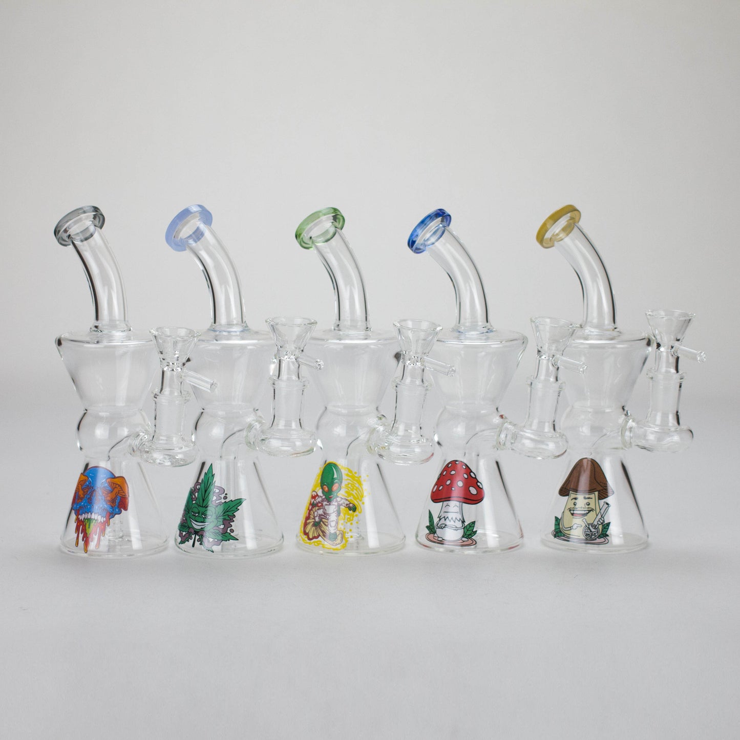 6.5″ Cartoon Print Glass Bong [F230829-4]