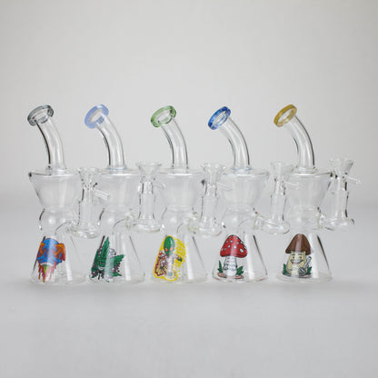 6.5″ Cartoon Print Glass Bong [F230829-4]