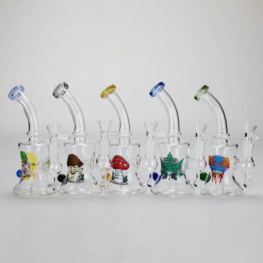 6.5″ Cartoon PrintGlass Bong [F230829-1B]