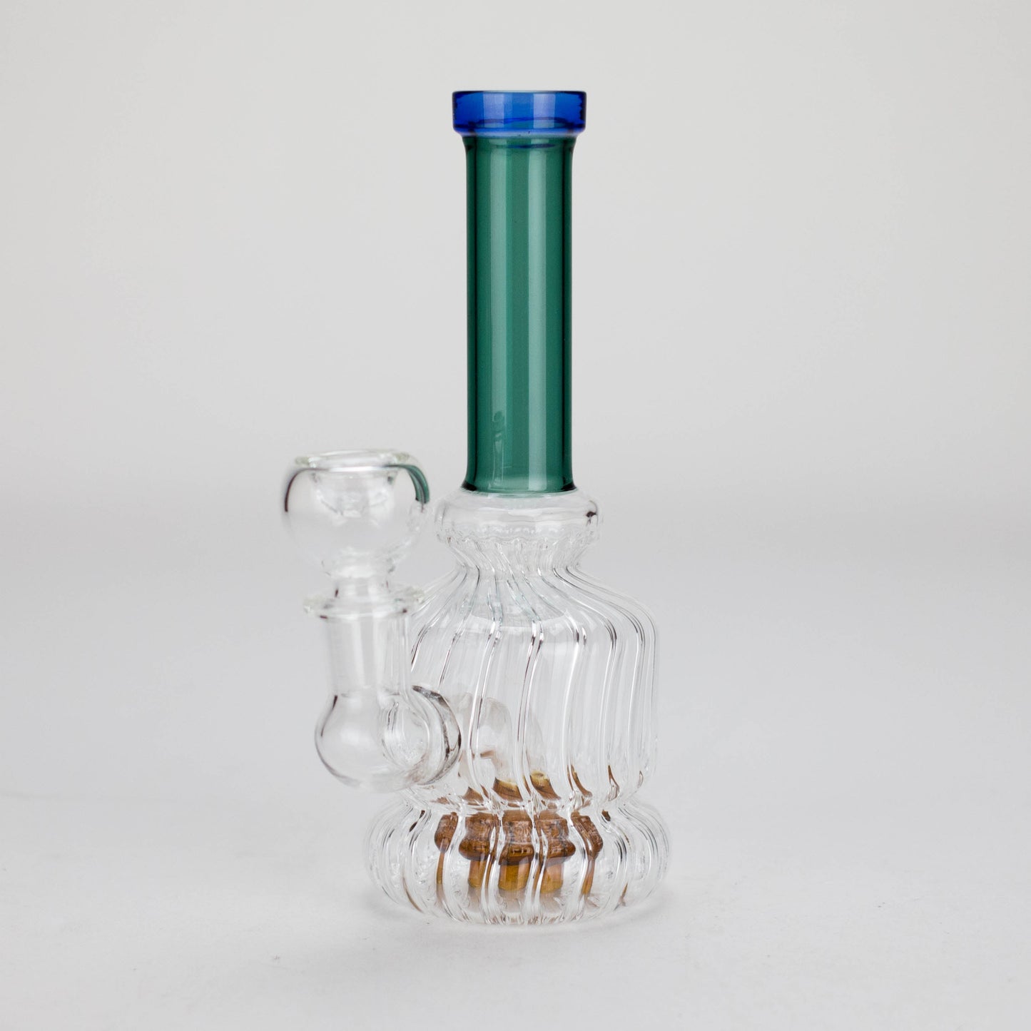 6" Stemless Glass Bong with Water Diffuser – 14mm Bowl Joint