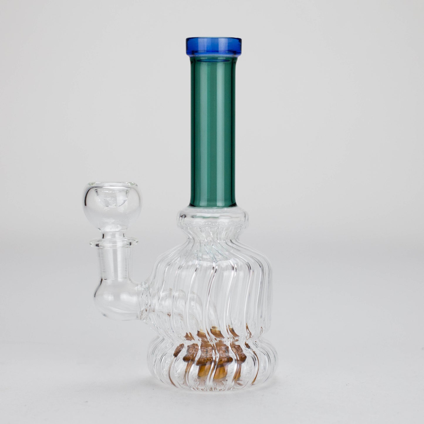 6" Stemless Glass Bong with Water Diffuser – 14mm Bowl Joint