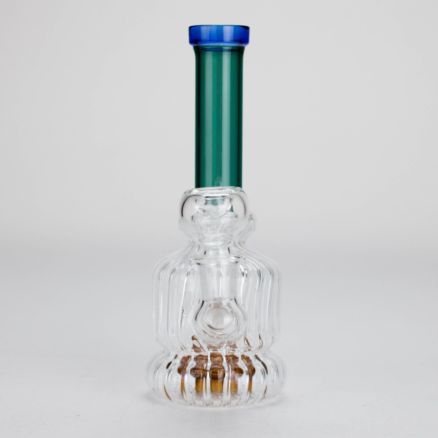 6" Stemless Glass Bong with Water Diffuser – 14mm Bowl Joint