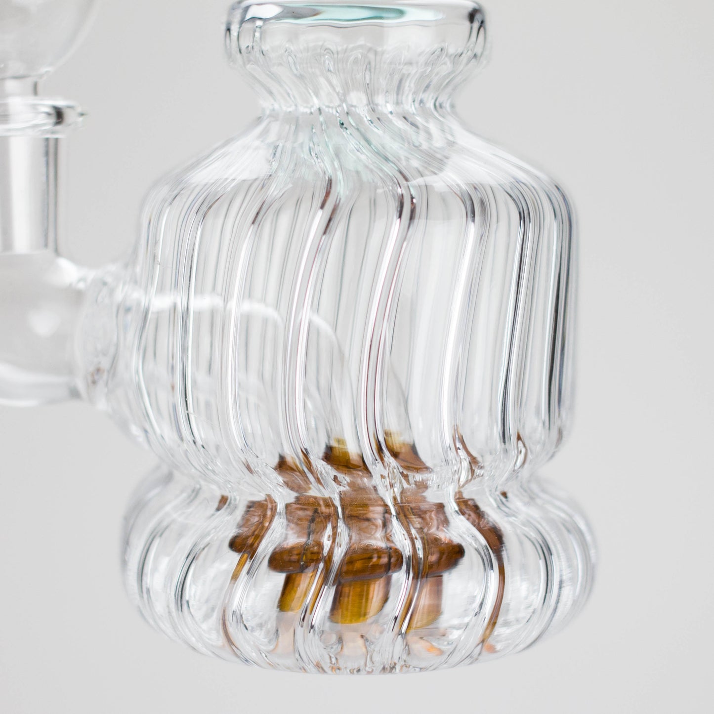 6" Stemless Glass Bong with Water Diffuser – 14mm Bowl Joint